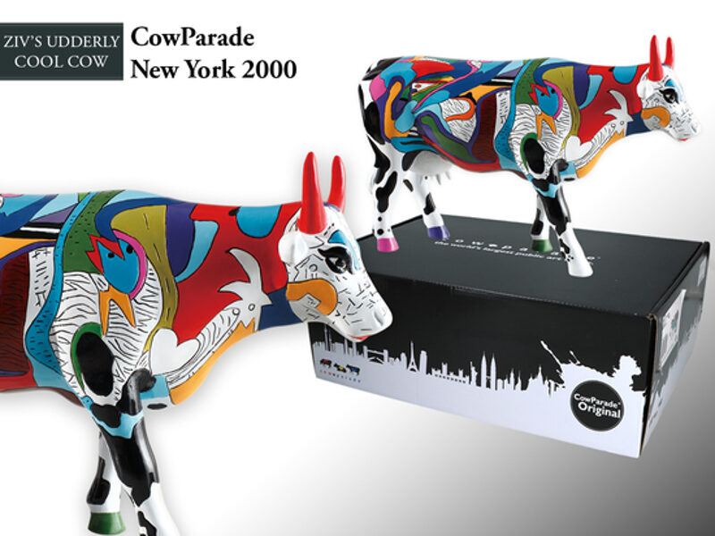 Cowparade New York 2000: Ziv's Udderly Cool Cow