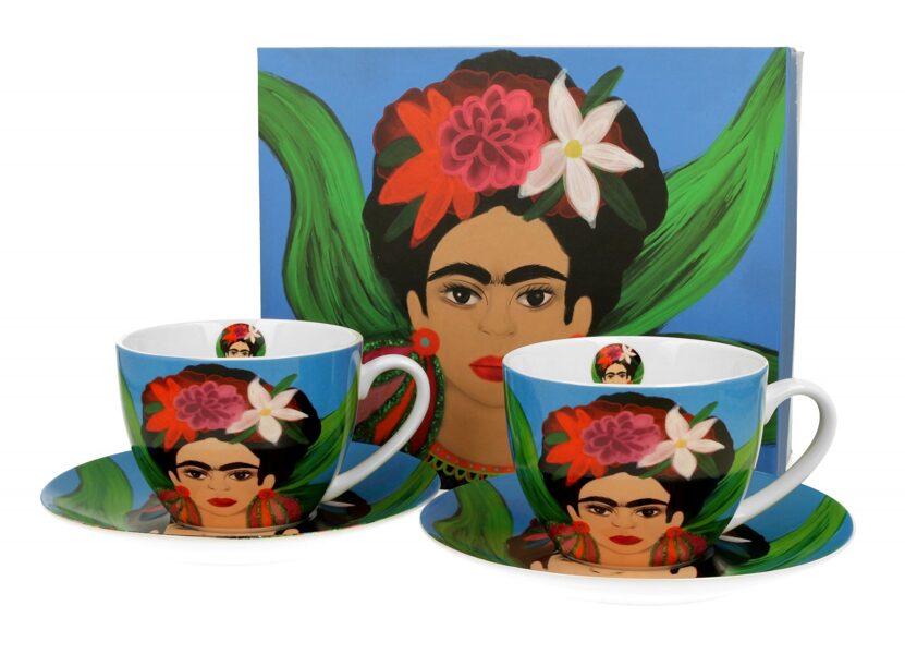 SET OF TWO CUPS WITH FRIDA KAHLO