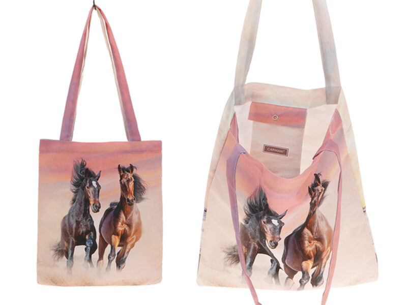 BAG WITH BROWN HORSES
